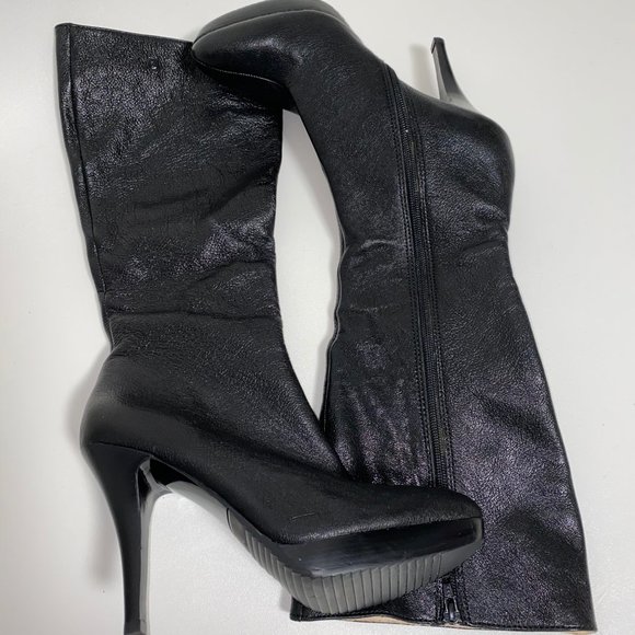 MICHAEL KORS Leather Heeled Boots NEW! - Picture 1 of 8